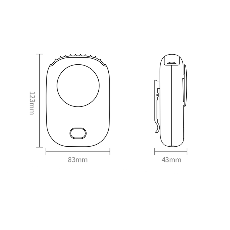 Mini Nackenventilator – Tragbarer USB-Lüfter