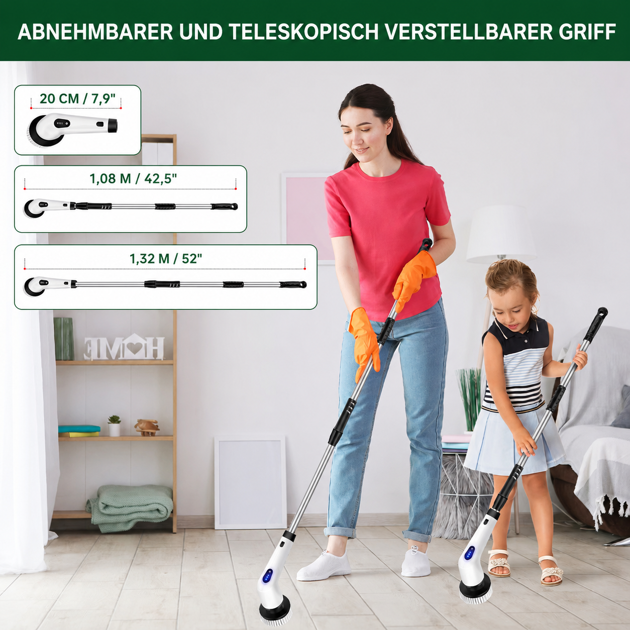 DayPlus Akku-Reinigungsbürste 10-in-1