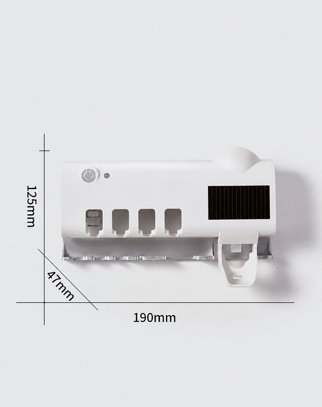 UV-Zahnbürstenhalter mit Zahnpastaspender & Sterilisation