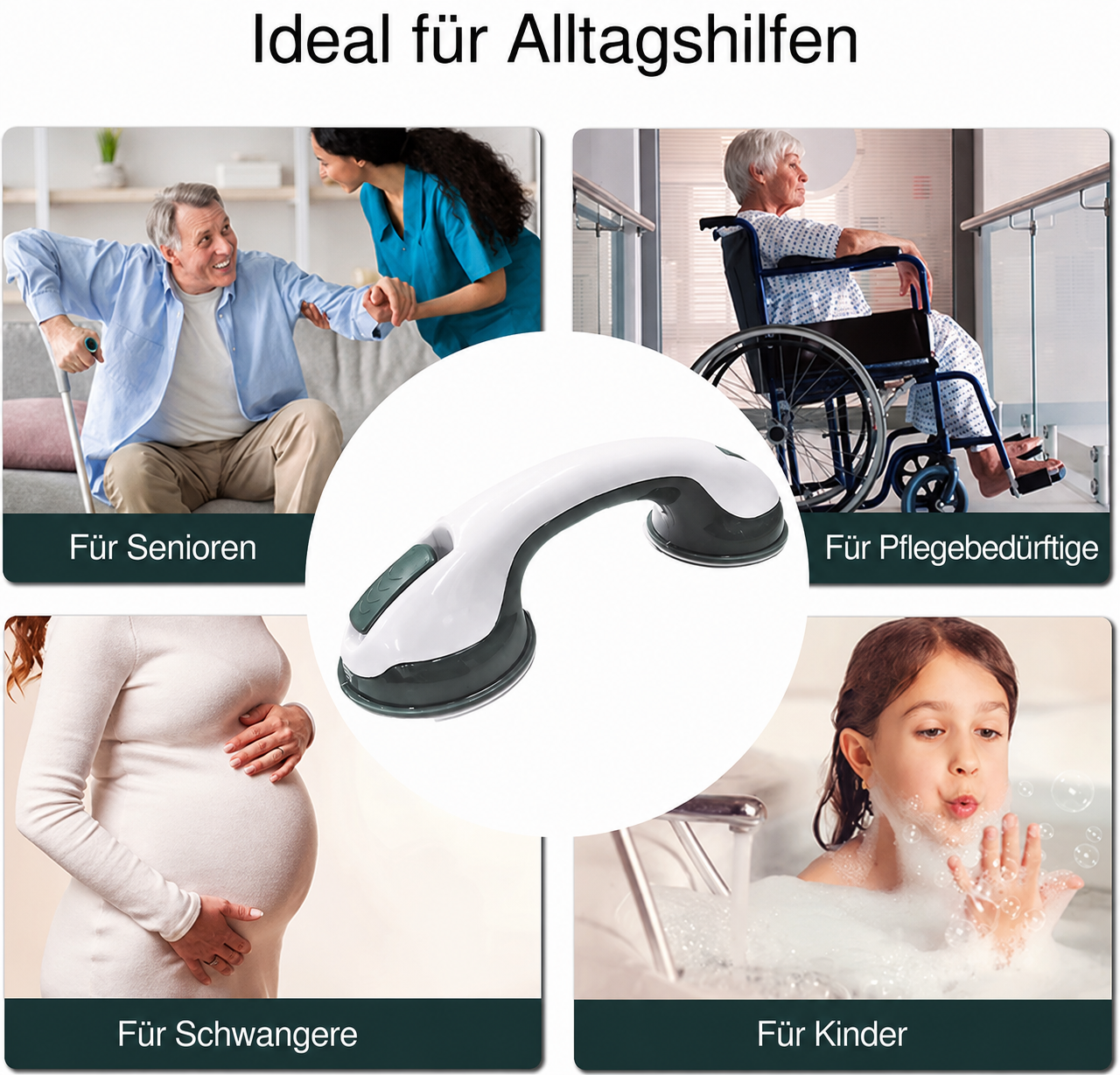 Sicherheits-Sauggriff für Bad und Dusche