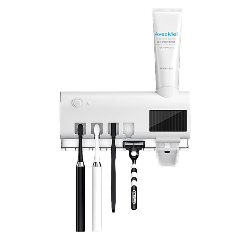 UV-Zahnbürstenhalter mit Zahnpastaspender & Sterilisation